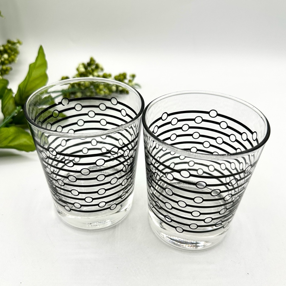 2 IKEA Lowball Glasses. Discontinued Pattern: Godis
